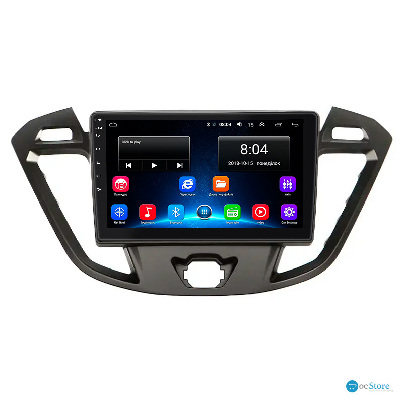 Штатная магнитола Lesko для Ford Tourneo Custom I Рестайлинг 2017-н.в. экран 9" 2/32Gb Wi-Fi GPS Base