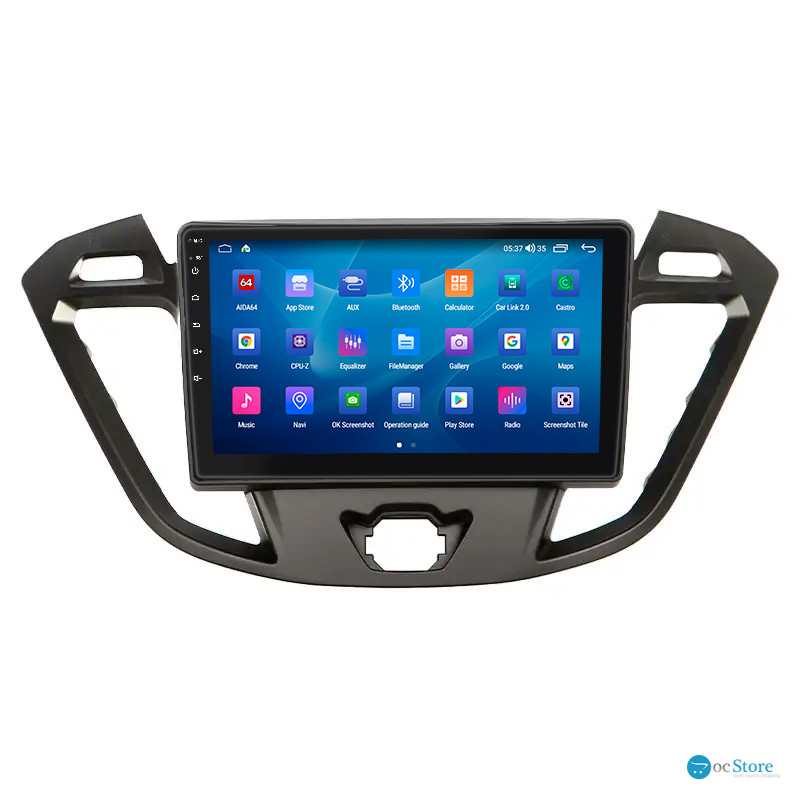 Штатная магнитола Lesko для Ford Transit Connect II 2012-2018 экран 9" 2/32Gb CarPlay 4G Wi-Fi GPS Prime