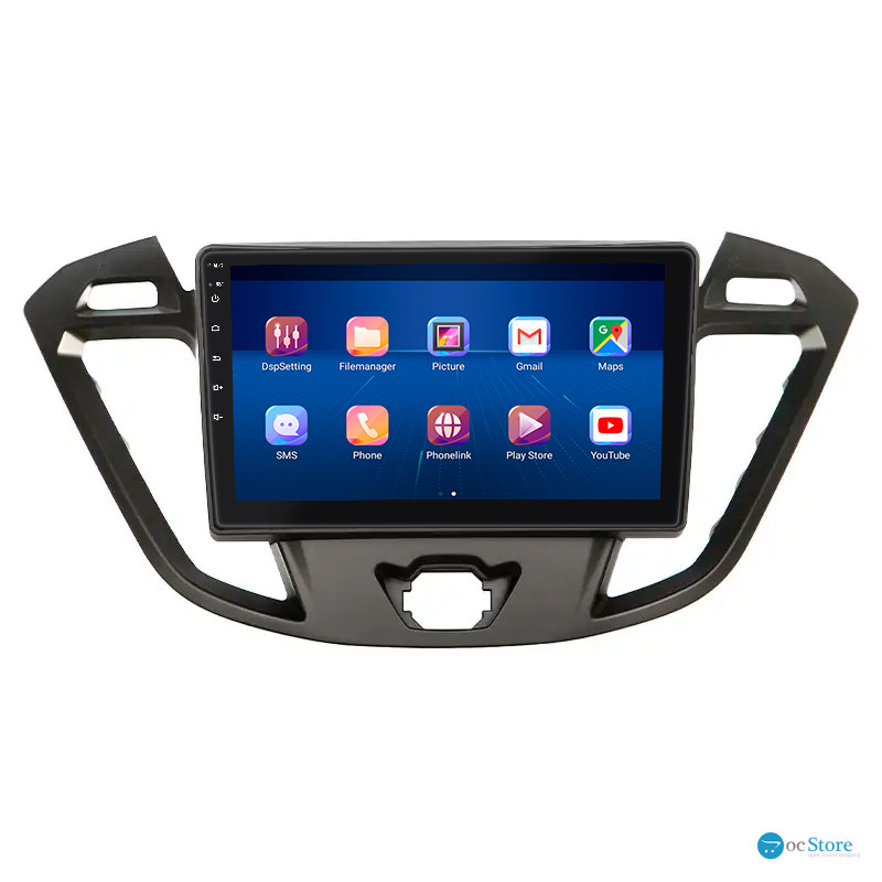 Штатная магнитола Lesko для Ford Transit Connect II 2012-2018 экран 9" 4/64Gb 4G Wi-Fi GPS Top