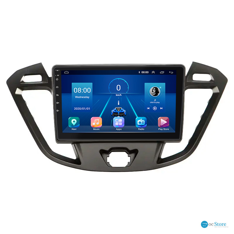 Штатная магнитола Lesko для Ford Transit Connect II 2012-2018 экран 9" 6/128Gb 4G Wi-Fi GPS Top