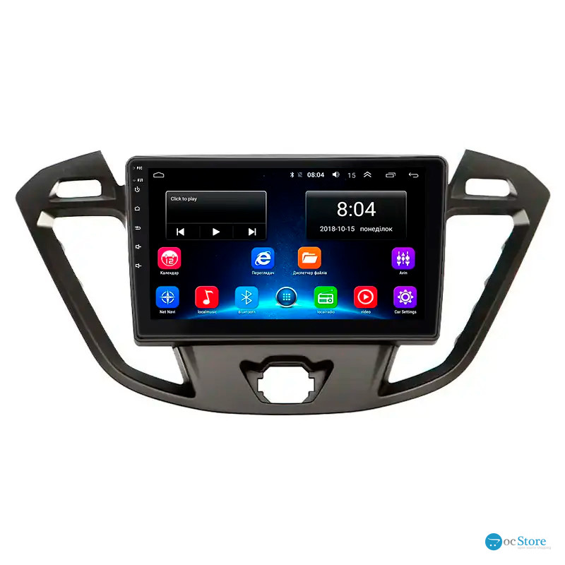 Штатная магнитола Lesko для Ford Transit Connect II Рестайлинг 2018-н.в. экран 9" 2/32Gb Wi-Fi GPS Base