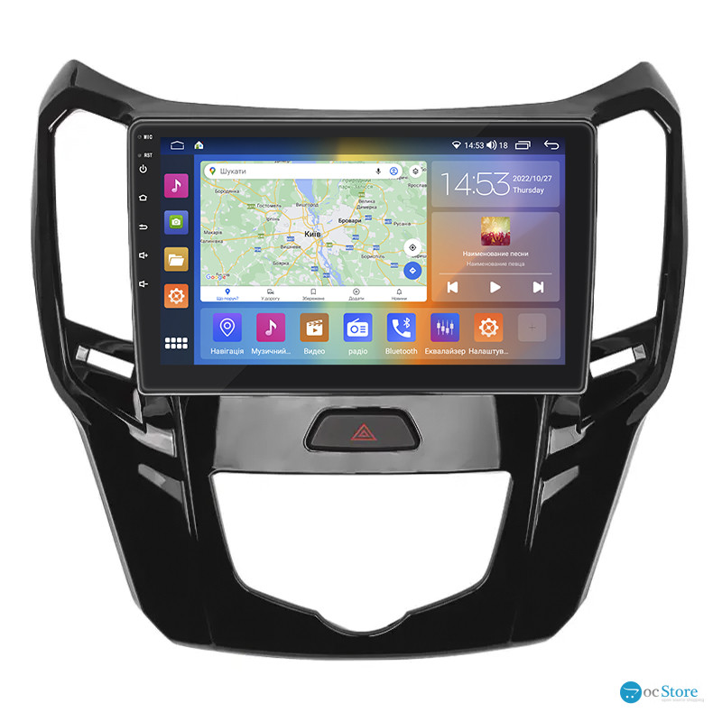 Штатная магнитола Lesko для Great Wall Hover M4  2012-2017 экран 9" 2/32Gb CarPlay 4G Wi-Fi GPS Prime