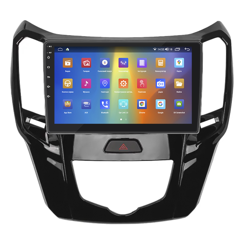 Штатная магнитола Lesko для Great Wall Hover M4  2012-2017 экран 9" 2/32Gb CarPlay 4G Wi-Fi GPS Prime