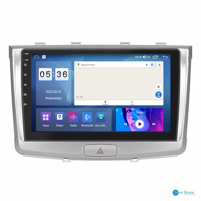 Штатная магнитола Lesko для Haval H6  2014-2020 экран 10" 2/32Gb CarPlay 4G Wi-Fi GPS Prime
