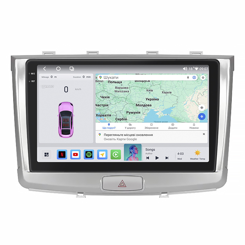Штатная магнитола Lesko для Haval H6  2014-2020 экран 10" 4/64 QLED CarPlay 4G Wi-Fi GPS 360 Prime