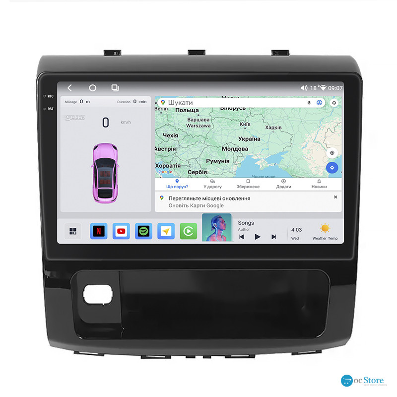 Штатная магнитола Lesko для Haval H9 I Рестайлинг 2017-н.в. экран 10" 4/64 QLED CarPlay 4G Wi-Fi GPS 360 Prime