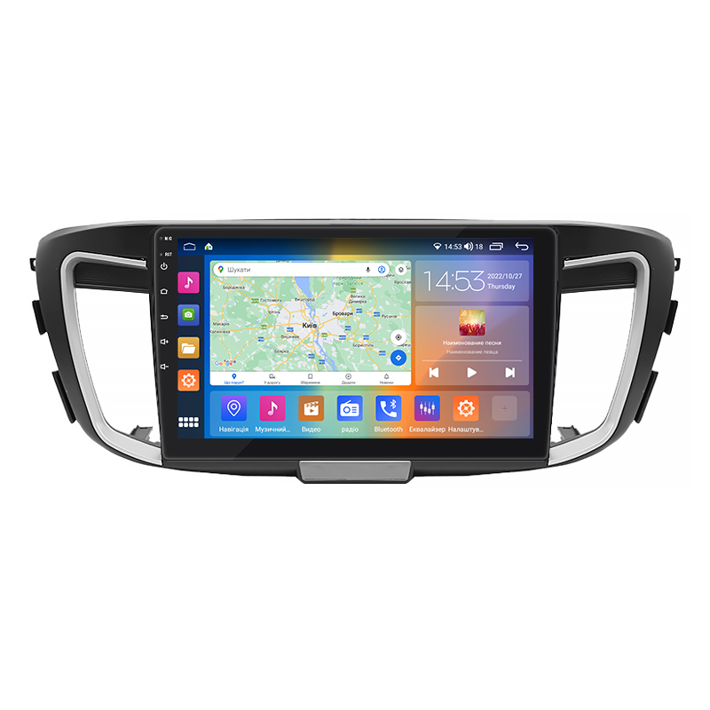 Штатная магнитола Lesko для Honda Accord IX 2012-2015 экран 10" 4/64Gb CarPlay 4G Wi-Fi GPS Prime