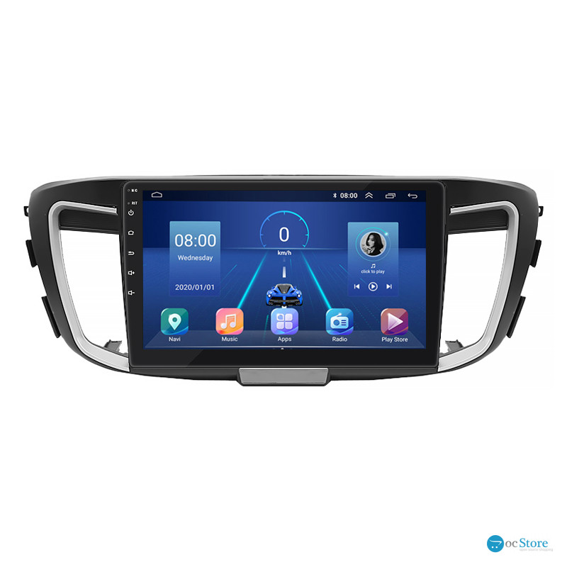 Штатная магнитола Lesko для Honda Accord IX 2012-2015 экран 10" 4/32Gb 4G Wi-Fi GPS Top