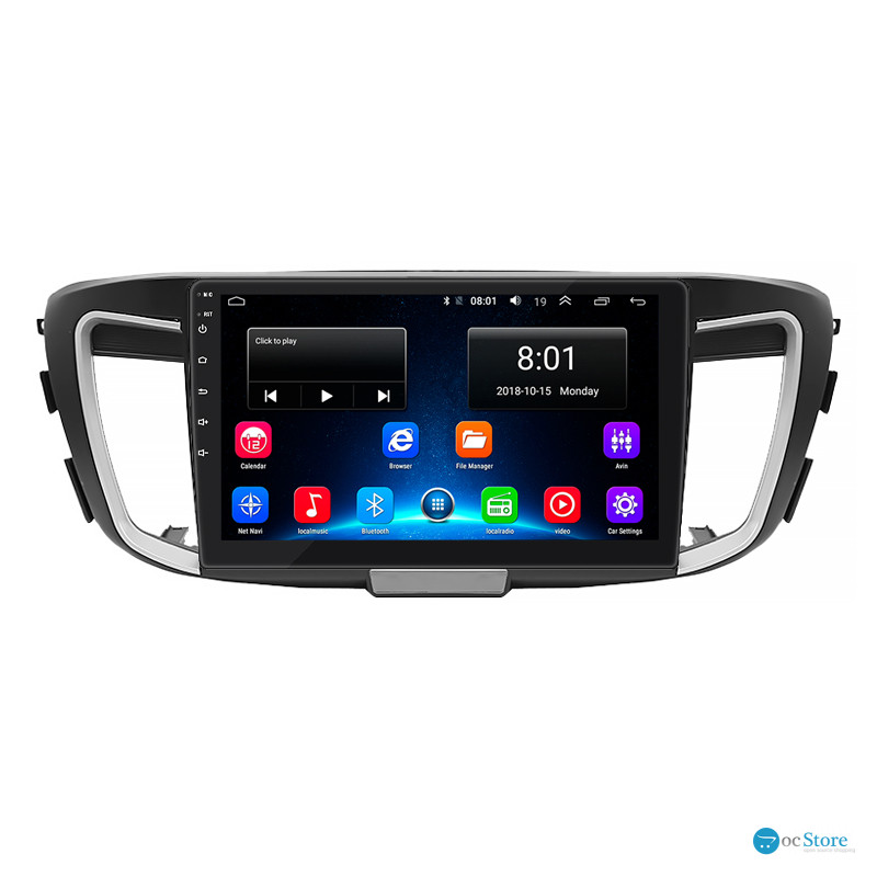Штатная магнитола Lesko для Honda Accord IX Рестайлинг 2015-2019 экран 10" 2/32Gb Wi-Fi GPS Base
