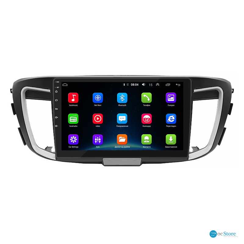 Штатная магнитола Lesko для Honda Accord IX Рестайлинг 2015-2019 экран 10" 2/32Gb Wi-Fi GPS Base
