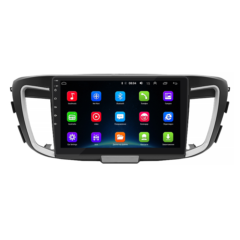 Штатная магнитола Lesko для Honda Accord IX Рестайлинг 2015-2019 экран 10" 2/32Gb Wi-Fi GPS Base
