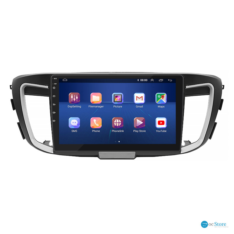 Штатная магнитола Lesko для Honda Accord IX Рестайлинг 2015-2019 экран 10" 4/64Gb 4G Wi-Fi GPS Top