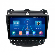 Штатная магнитола Lesko для Honda Accord VII 2002-2006 экран 10" 4/64Gb 4G Wi-Fi GPS Top
