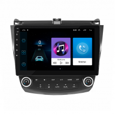 Штатная магнитола Lesko для Honda Accord VII Рестайлинг 2005-2008 экран 10" 1/16Gb Wi-Fi GPS Base