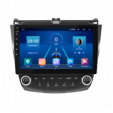 Штатная магнитола Lesko для Honda Accord VII Рестайлинг 2005-2008 экран 10" 2/32Gb 4G Wi-Fi GPS Top