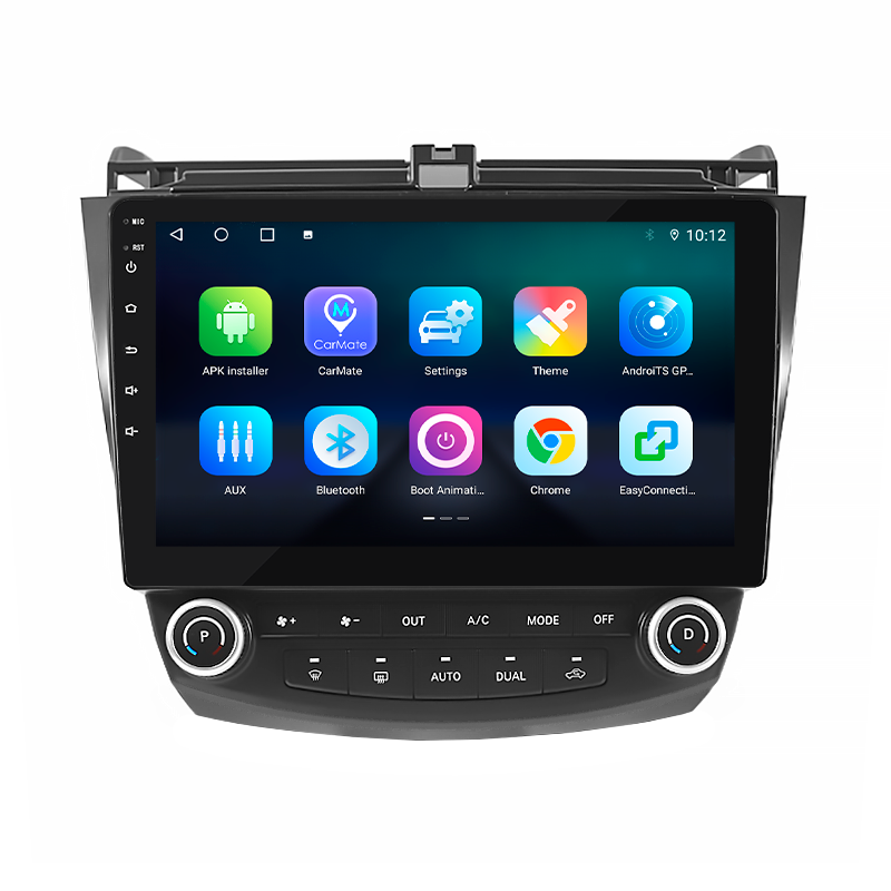 Штатная магнитола Lesko для Honda Accord VII Рестайлинг 2005-2008 экран 10" 4/64Gb 4G Wi-Fi GPS Top