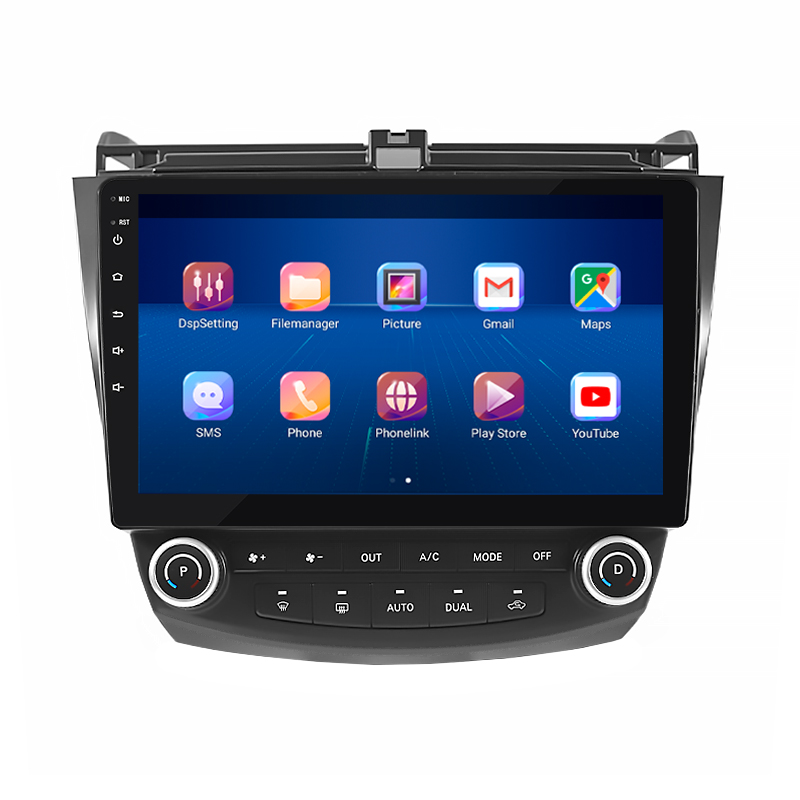 Штатная магнитола Lesko для Honda Accord VII Рестайлинг 2005-2008 экран 10" 6/128Gb 4G Wi-Fi GPS Top