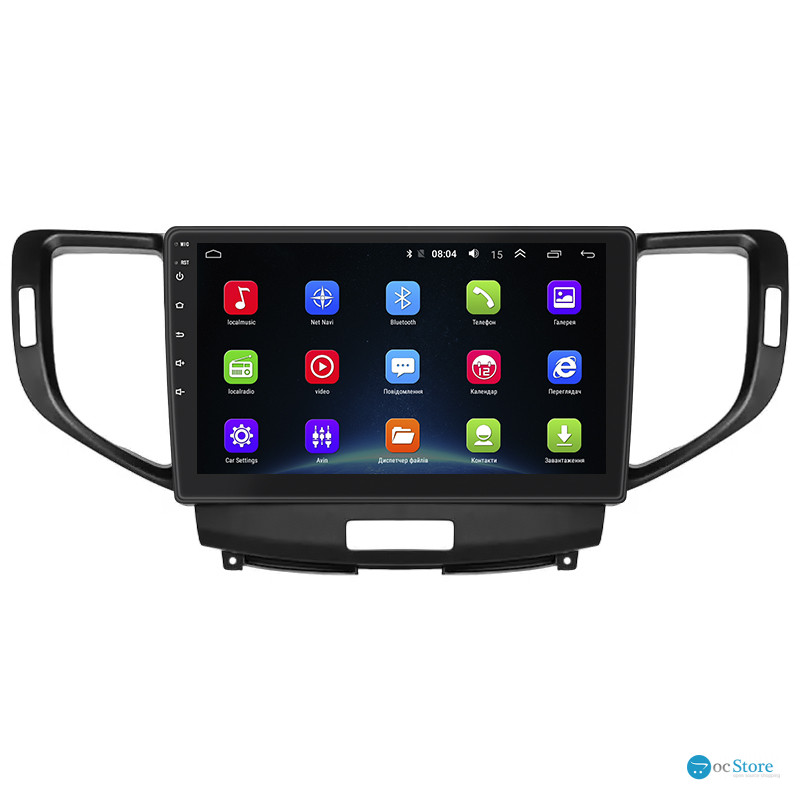 Штатная магнитола Lesko для Honda Accord VIII 2007-2011 экран 9" 2/32Gb Wi-Fi GPS Base