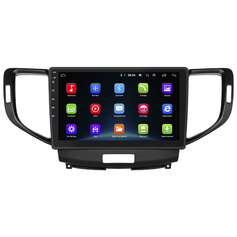 Штатная магнитола Lesko для Honda Accord VIII 2007-2011 экран 9" 2/32Gb Wi-Fi GPS Base