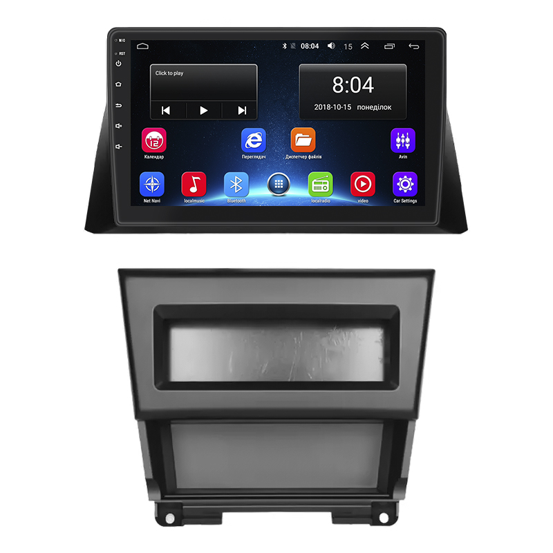 Штатная магнитола Lesko для Honda Accord VIII Рестайлинг 2011-2015 экран 10" 2/32Gb Wi-Fi GPS Base