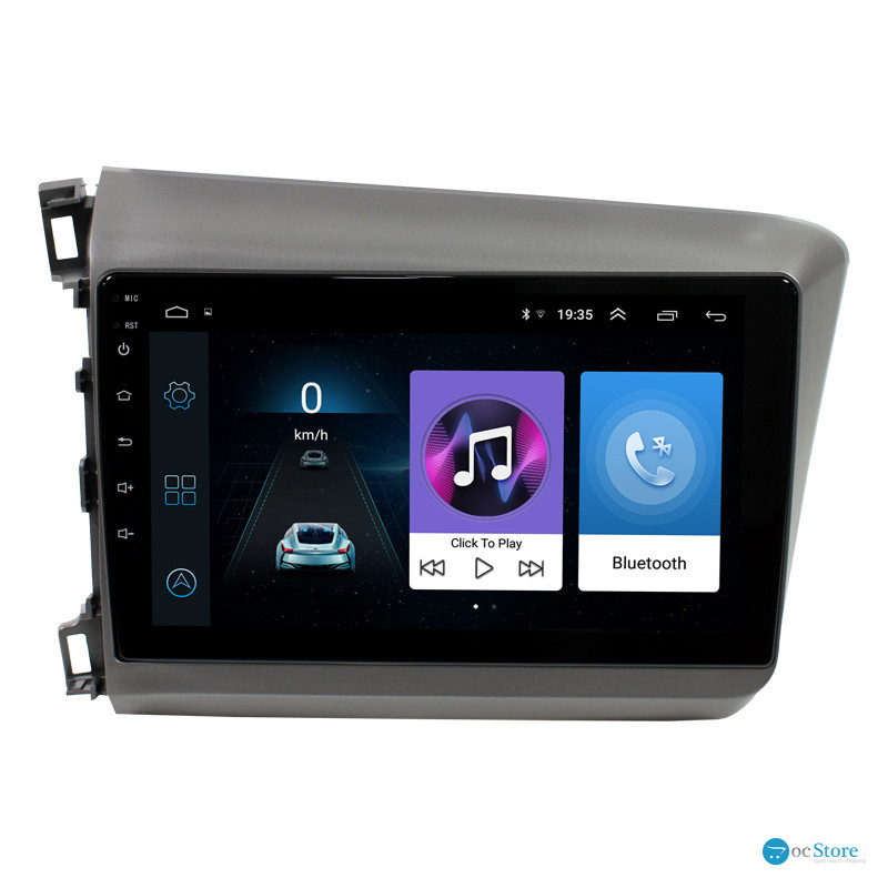 Штатная магнитола Lesko для Honda Civic IX 2011-2015 экран 9" 1/16Gb Wi-Fi GPS Base