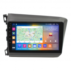 Штатная магнитола Lesko для Honda Civic IX 2011-2015 экран 9" 4/64Gb CarPlay 4G Wi-Fi GPS Prime