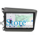Штатная магнитола Lesko для Honda Civic IX 2011-2015 экран 9" 4/64 QLED CarPlay 4G Wi-Fi GPS 360 Prime
