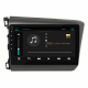 Штатная магнитола Lesko для Honda Civic IX 2011-2015 экран 9" 2/32Gb 4G Wi-Fi GPS Top