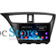 Штатная магнитола Lesko для Honda Civic IX Рестайлинг 2013-2017 экран 9" 2/32Gb Wi-Fi GPS Base