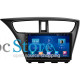 Штатная магнитола Lesko для Honda Civic IX Рестайлинг 2013-2017 экран 9" 4/64Gb 4G Wi-Fi GPS Top