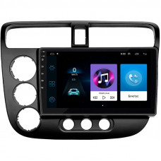 Штатная магнитола Lesko для Honda Civic VII 2000-2003 экран 9" 1/16Gb Wi-Fi GPS Base
