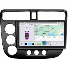 Штатная магнитола Lesko для Honda Civic VII Рестайлинг 2003-2006 экран 9" 4/64 QLED CarPlay 4G Wi-Fi GPS 360 Prime