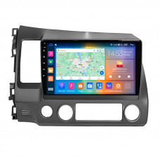 Штатная магнитола Lesko для Honda Civic VIII 2005-2009 экран 10" 2/32Gb CarPlay 4G Wi-Fi GPS Prime