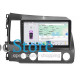 Штатная магнитола Lesko для Honda Civic VIII 2005-2009 экран 10" 4/64 QLED CarPlay 4G Wi-Fi GPS 360 Prime