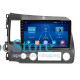 Штатная магнитола Lesko для Honda Civic VIII 2005-2009 экран 10" 4/32Gb 4G Wi-Fi GPS Top