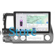 Штатная магнитола Lesko для Honda Civic VIII Рестайлинг 2008-2012 экран 10" 4/64 QLED CarPlay 4G Wi-Fi GPS 360 Prime