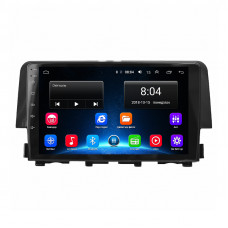 Штатная магнитола Lesko для Honda Civic X 2015-2021 экран 9" 2/32Gb Wi-Fi GPS Base