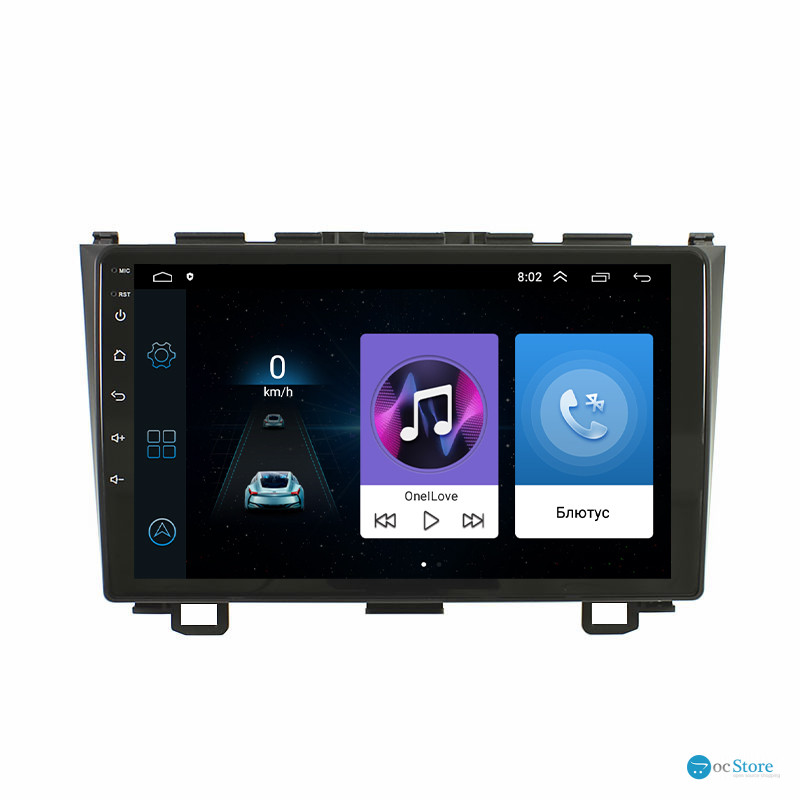 Штатная магнитола Lesko для Honda CR-V III 2006-2009 экран 9" 1/16Gb Wi-Fi GPS Base