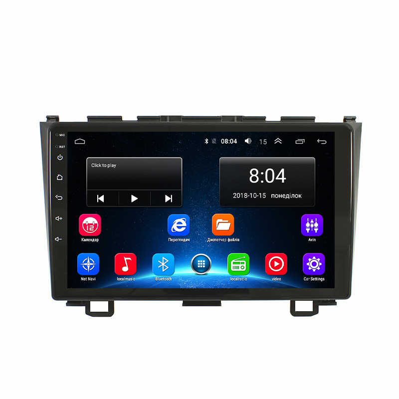 Штатная магнитола Lesko для Honda CR-V III 2006-2009 экран 9" 2/32Gb Wi-Fi GPS Base