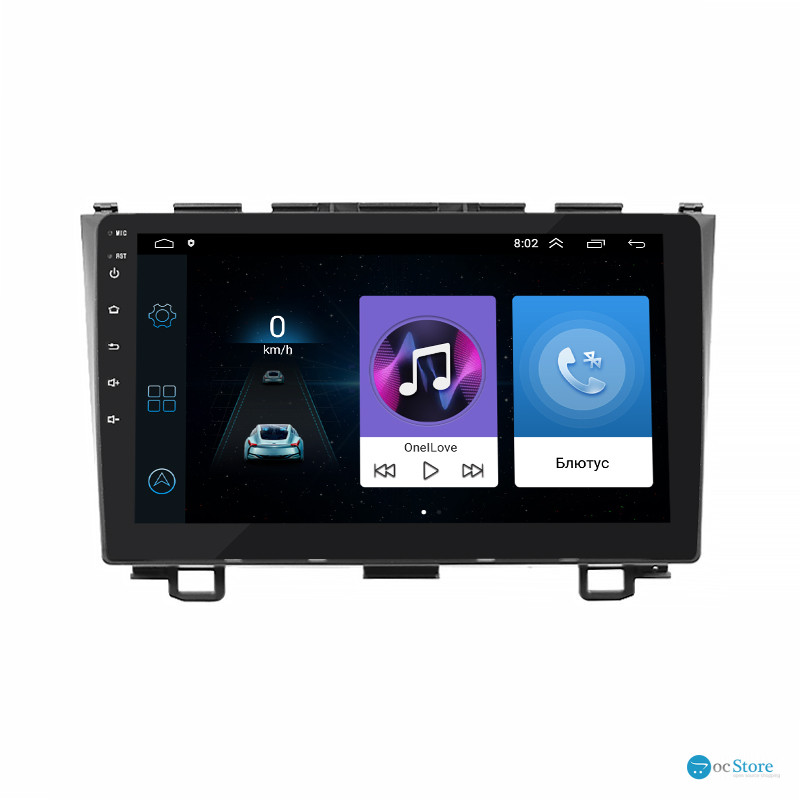 Штатная магнитола Lesko для Honda CR-V III Рестайлинг 2009-2012 экран 9" 1/16Gb Wi-Fi GPS Base