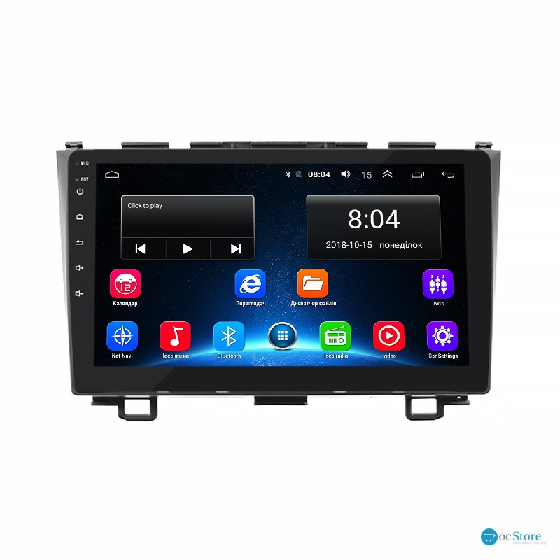 Штатная магнитола Lesko для Honda CR-V III Рестайлинг 2009-2012 экран 9" 2/32Gb Wi-Fi GPS Base