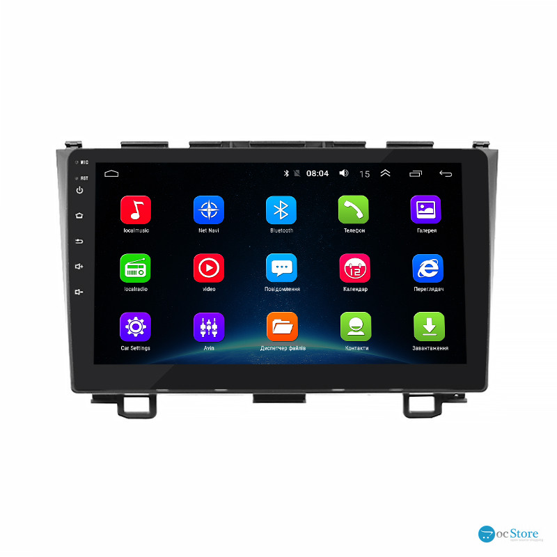 Штатная магнитола Lesko для Honda CR-V III Рестайлинг 2009-2012 экран 9" 2/32Gb Wi-Fi GPS Base
