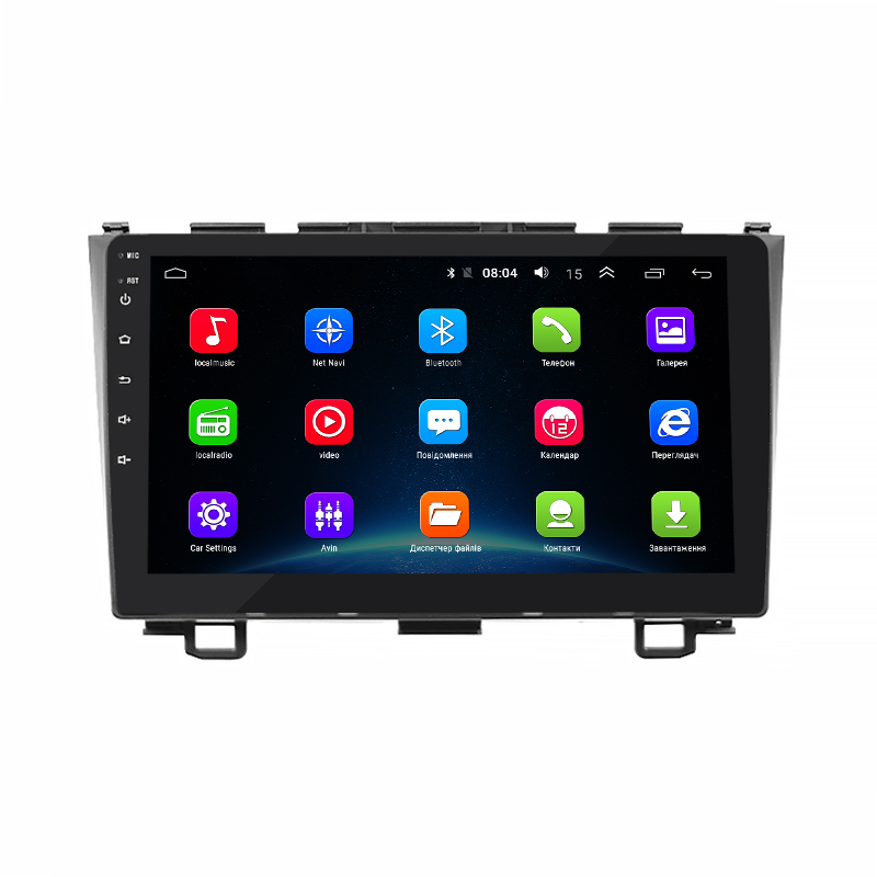 Штатная магнитола Lesko для Honda CR-V III Рестайлинг 2009-2012 экран 9" 2/32Gb Wi-Fi GPS Base