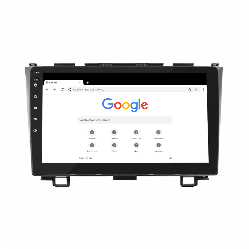 Штатная магнитола Lesko для Honda CR-V III Рестайлинг 2009-2012 экран 9" 2/32Gb Wi-Fi GPS Base