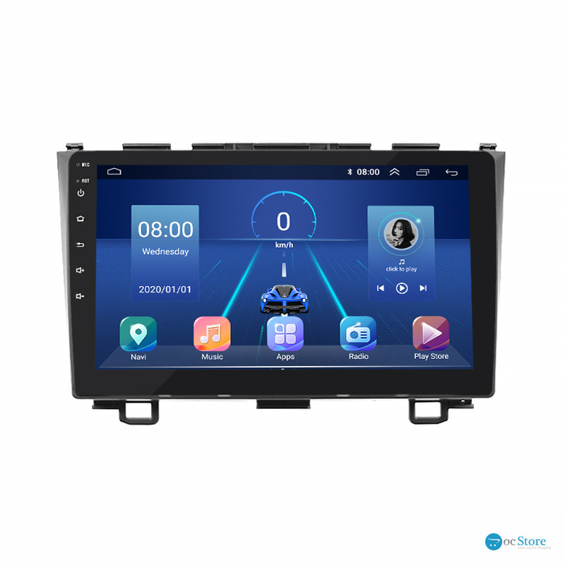 Штатная магнитола Lesko для Honda CR-V III Рестайлинг 2009-2012 экран 9" 2/32Gb 4G Wi-Fi GPS Top