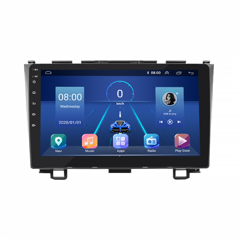 Штатная магнитола Lesko для Honda CR-V III Рестайлинг 2009-2012 экран 9" 2/32Gb 4G Wi-Fi GPS Top