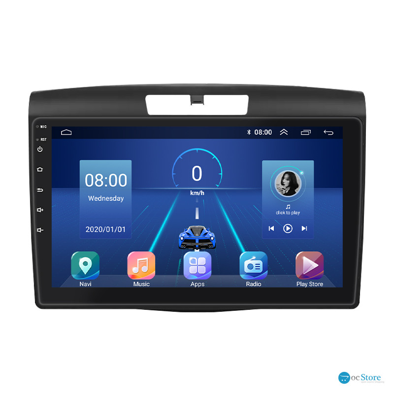 Штатная магнитола Lesko для Honda CR-V IV 2011-2015 экран 9" 6/128Gb 4G Wi-Fi GPS Top