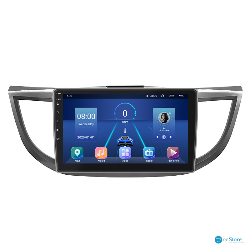 Штатная магнитола Lesko для Honda CR-V IV Рестайлинг 2014-2018 экран 10" 4/32Gb 4G Wi-Fi GPS Top