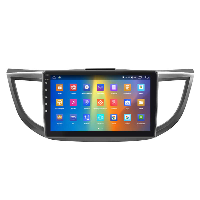 Штатная магнитола Lesko для Honda CR-V IV Рестайлинг 2014-2018 экран 10" 4/64Gb CarPlay 4G Wi-Fi GPS Prime