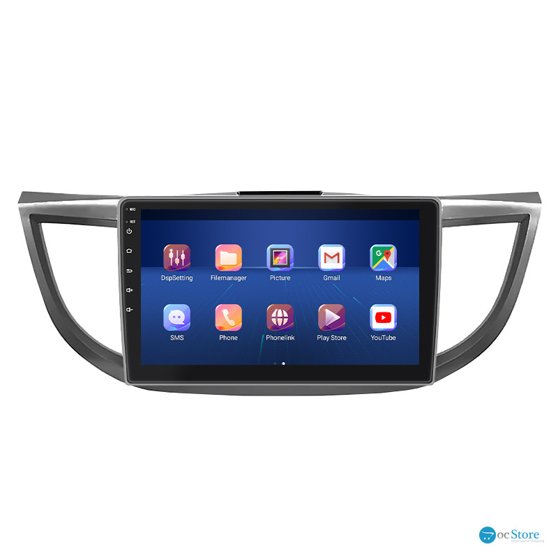 Штатная магнитола Lesko для Honda CR-V IV Рестайлинг 2014-2018 экран 10" 4/64Gb 4G Wi-Fi GPS Top